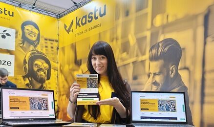 Kastu na targach edukacyjnych w SGH w Warszawie